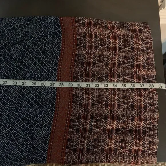 PATAGONIA Women’s Lost Wildflower Dress Sunburst Crux Navy Pockets Size Large - Picture 14 of 14